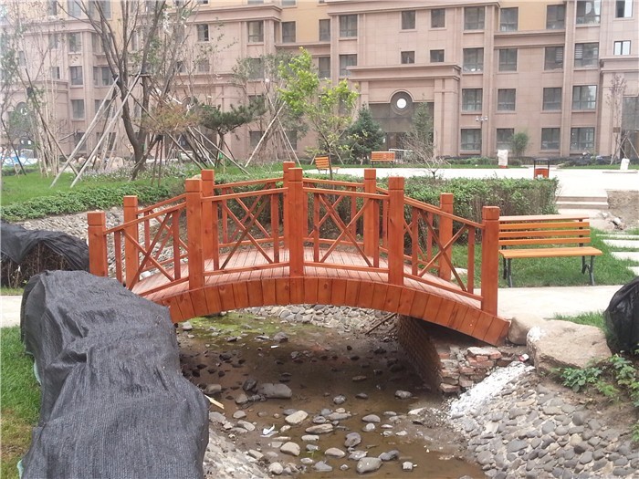 大庆碳化木木桥